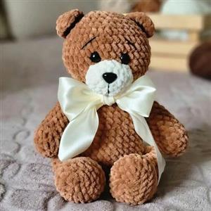 خرس مخملی بافتنی پونه