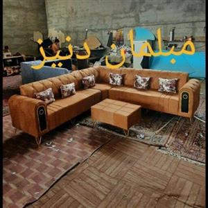 مبل ال چستر 7نفره شیک با رنگ بندی