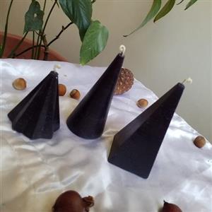 شمع ست مشکی مخروطی