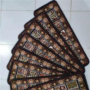 روپله ای گلیم طرح خشتی مشکی(30×80)