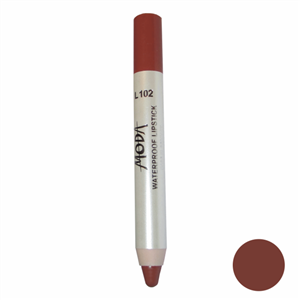  رژلب مدادی مودا مدل waterproof lipstick شماره L102 Moda Waterproof Lipstick L102