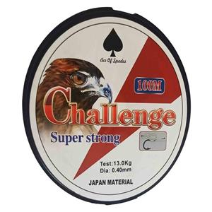 challengeنخ ماهیگیری 100متری 0.40 سبز تیره