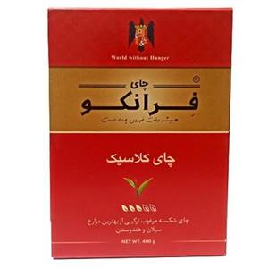 چای فرانکو ساده ترکیب چای سیلان وهندوستان 400 گرمی