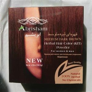رنگ موی گیاهی قهوه ای تیره ابریشم