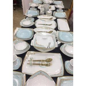 سرویس چینی پردیس دنیای فیروزه 105 پارچه