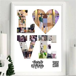 تابلو صوتی لاو طراحی با عکسهای شما سایز 20 در 30