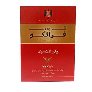 چای ساده فرانکو  ترکیب چای سیلان و هندوستان 400 گرم