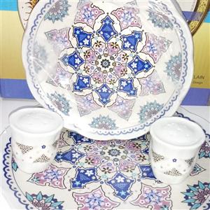 سرویس 9پارچه چینی خیار خوری و لب کنگره مقصود