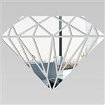 آینه دکوراتیو تایوانی فانتزی براق طرح الماس 60 سانت