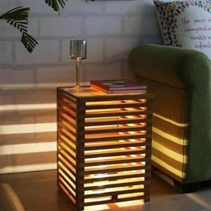 چراغ خواب کنار سالنی لوکس چوبی K103 صنایع چوبی پاترون