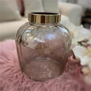گلدان شیشه ای شامپاینی