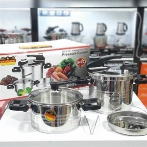 زودپز دوقلو کلیپسی رومانتیک هوم دارای حجم 5 لیتر و 7 لیتر\n