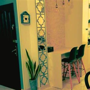 آینه دکوراتیو مشبک ستونی، 20 عددی، رنگ طلایی