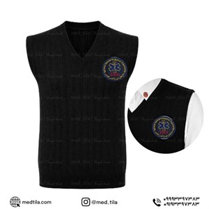 ژیله بافت مشکی اورژانس 115 در دو مدل ساده و پاگن دارجلیقه بافت مشکی فری سایزباآرم 115