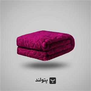 پتو گلبافت برتر مدل امبوس گل برجسته ساده یکنفره رنگ سبز کله غازی