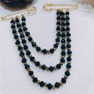 سنجاق سینه دو طرفه کریستالی