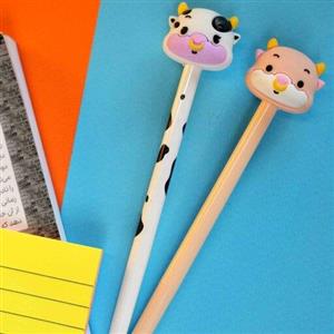 روان نویس سیلیکونی طرح گاو در دورنگ