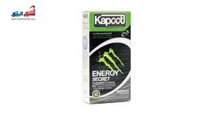 کاندوم کاپوت مدل انرژی زا energy and ribbed بسته 12 عددی Kapoot Energy Condoms 12PSC