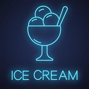تابلو نئون طرح بستنی2