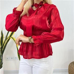 شومیز مجلسی زنانه کد 12560 دی مکس مشکی سفید