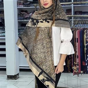 روسری مجلسی نخ ابریشم گارزا قواره 140