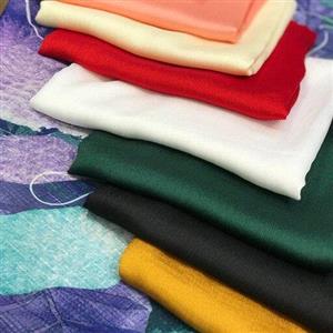 شال حریر کریستال ساده ،ابعاد 2در 80. در 9رنگ مختلف