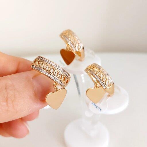 انگشتر ژوپینگ با آویز قلب