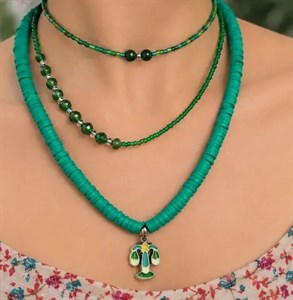گردنبند سه ردیفه