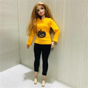لباس عروسک باربی شامل فقط بلوز هالووینی مناسب برای باربی لاغر و تپل
