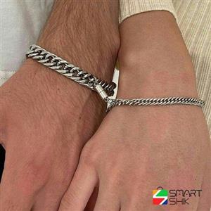 دستبند ست کارتیر استیل، مناسب زوج ها و دوستان