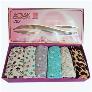 شورت زنانه آداک مدل نخ پنبه مجموعه 6 عددی سایز  L و XL ضد حساسیت