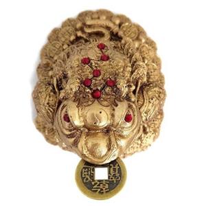 قورباقه سه پا ثروت بزرگ مجسمه وزق 3پا ثروت  وزق فنگشویی  قورباقه خوشانسی مجسمه ثروت غورباغه فنگشویی سکه ایچسنگ