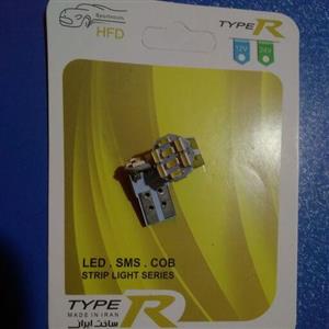 لامپ چراغ راهنما و پلاک خودرو ماشین 8 تایی smd یخی