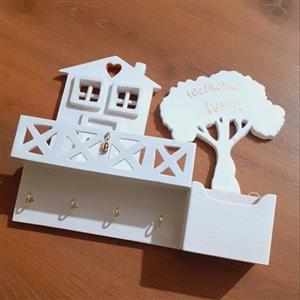 جاکلیدی دیواری چوبی دست ساز