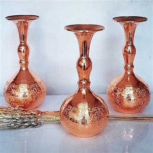 گلدون مسی طرح دار