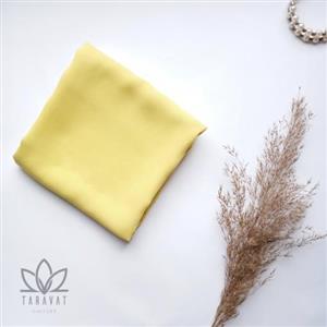 روسری کرپ حریر لیمویی