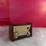 ماکت رادیو قدیمی چوبی-کد 1 -ماکت رادیو چوبی-رادیو دکوری-ماکت معماری- ماکت گلدونه
