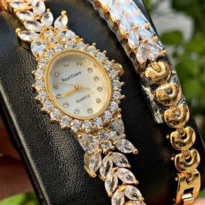 ساعت مچی زنانه و دخترانه رویال کرون استیل اصلی بدنه استیل اصلی .ROYAL CROWN