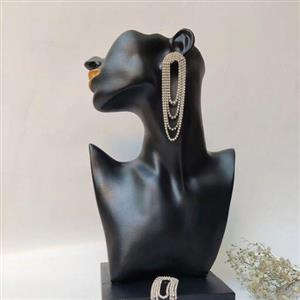 گوشواره های کریستالی دستساز