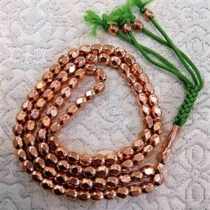 تسبیح مسی 6 وجهی 101 تایی توپر و سنگین