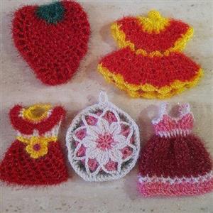 اسکاج دولایه بافته شده با کاموا سوزنی