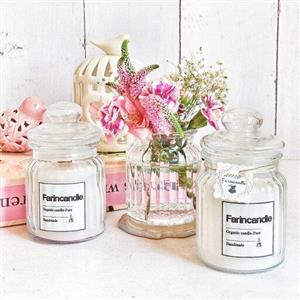 شمع معطر ، گیاهی ، دستساز، تهیه شده با موم طبیعی