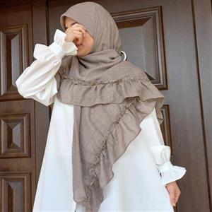 روسری نسکافه ای وال نخ