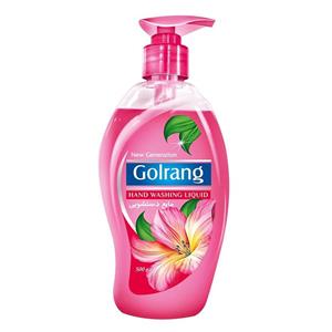 مایع دستشویی صورتی گلرنگ مقدار 500 گرم Golrang Pink Handwashing Liquid 500g