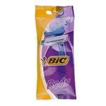 خودتراش بیک مدل bic body بسته 3 عددی یک لبه استیل ضد زنگ/ژیلت بیک