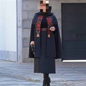 مانتو دامن مدل هدیه  جنس پرشیا ،  پانچ و دامن ،  شنل دامن هدیه ، با  در رادین شاپ