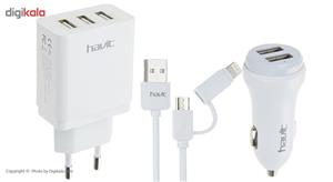 شارژر فندکی هویت مدل HV-ST802 3 in 1