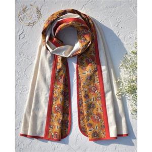 شال دست دوز لینن. مناسب پاییز و بهار. بسیار لطیف و با کیفیت