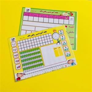 تخته آموزشی ریاضی و فارسی دبستان لمینت شده و قابلیت استفاده وایت بردی نشر تاک