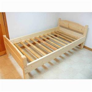 تخت خواب نوجوان تمام چوب 80-130